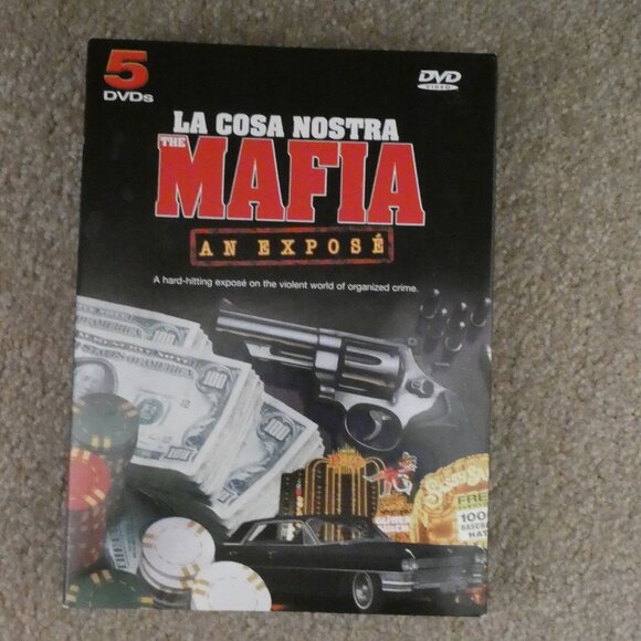 La Cosa Nostra Mafia: An Expose 5 DVD Box Set Complete Metal Case Collectible - Picture 4 of 16